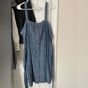 Charlotte Russe XL button down denim dress